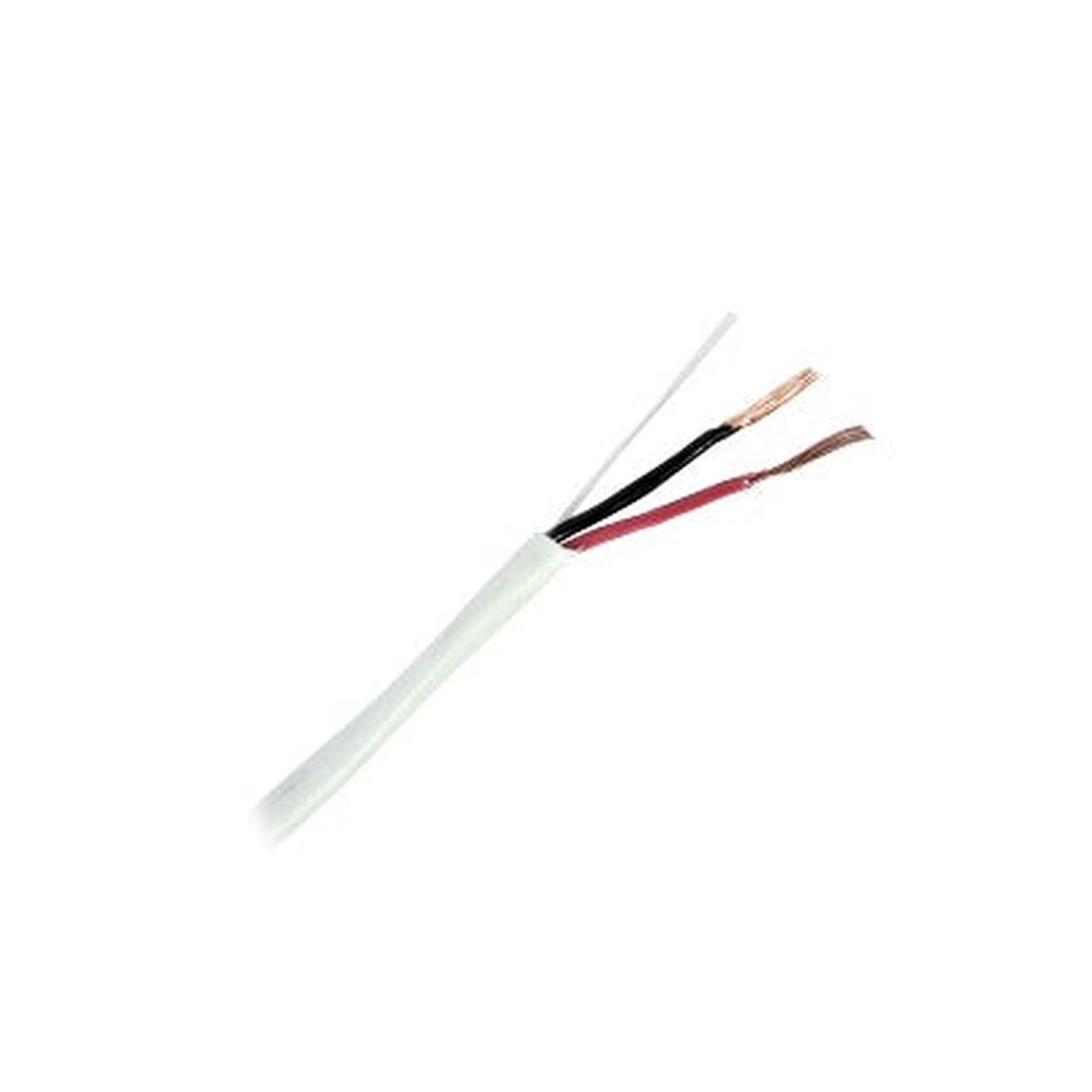 Bobina de 305 Metros (1000 Pies) / 2 x 18 AWG / Cable / Blanco / Para Aplicaciones de Alarma / Audio / Control de Acceso / Certificado UL / Resistente al Fuego / Para Interior