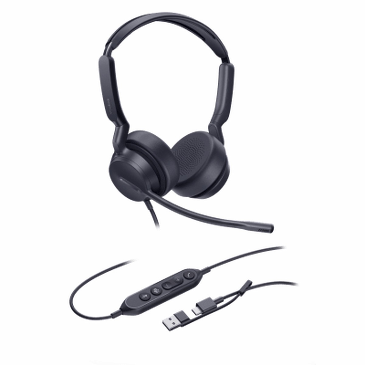 Diadema Almbrica Yealink UH42 Dual con Audio HD y Conectividad USB-C/A Certificada con Microsoft Teams