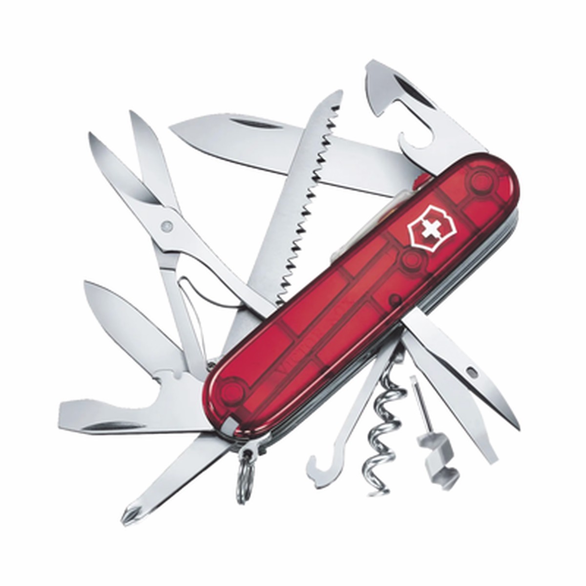 Navaja Victorinox de Bolsillo Mediana Huntsman Lite de 21 Funciones con Luz LED