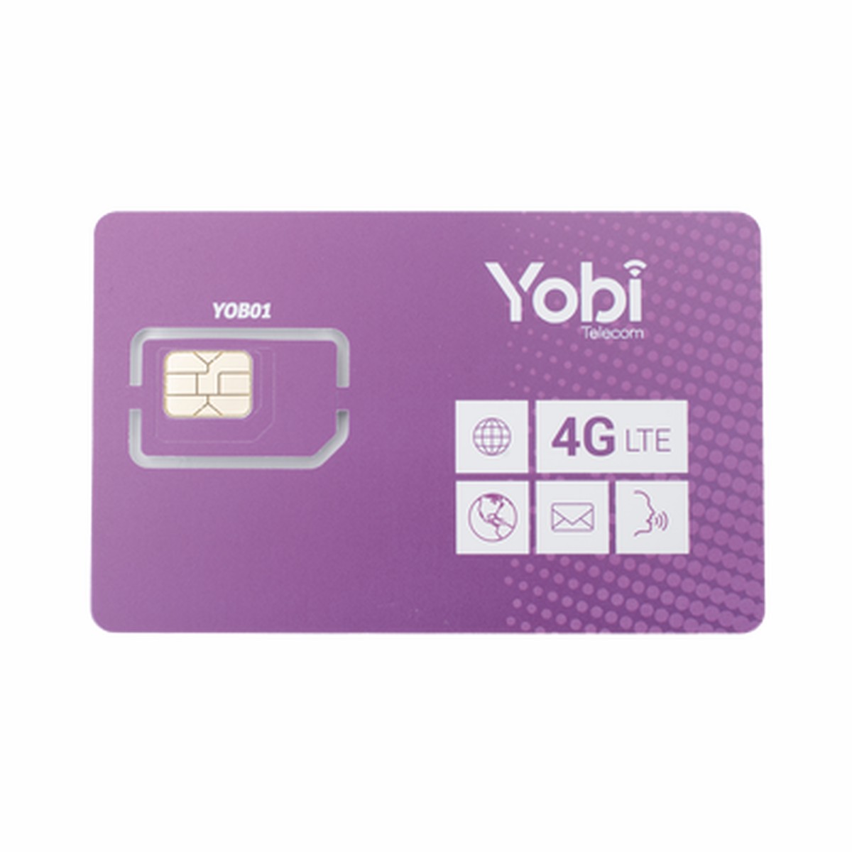 SIM Yobi para dispositivos mviles 3G/4G con recarga de 10GB cada mes durante 1 ao de servicio (solo datos)