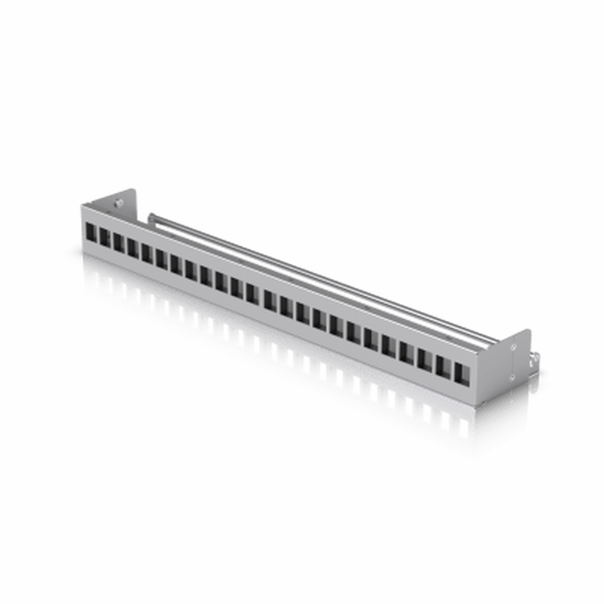 UACC Rack Patch Panel Blank 24 Puertos - Panel Patch Keystone 1U con Barra de Gestin de Cables y Esttica Uniforme