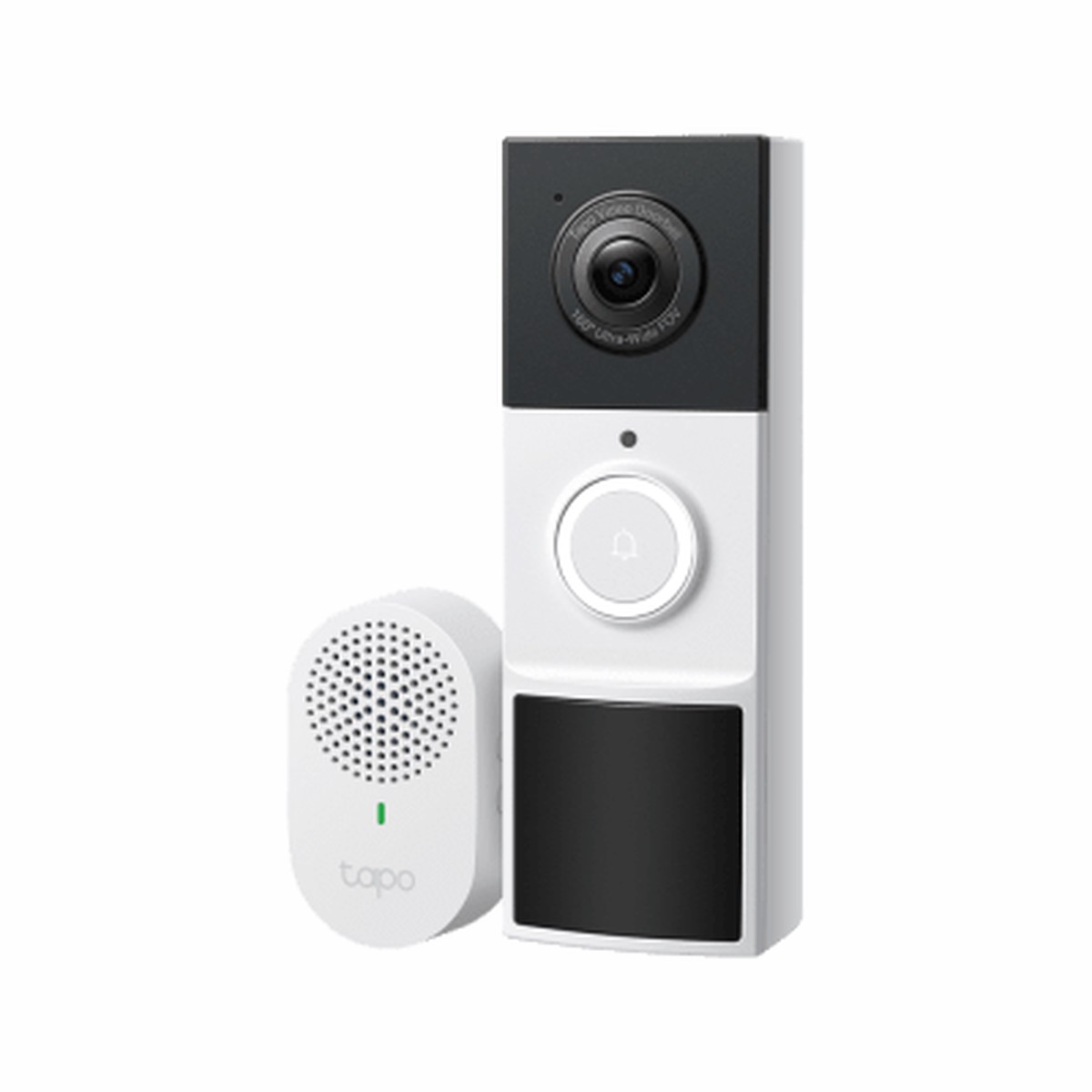 Videoportero Inalmbrico TP-Link Tapo D210 / Resolucin 2K 3MP (2304  1296px) / Campo de Visin 160 DFOV / Batera 6400mAh Recargable / Deteccin IA Personas-Vehculos
