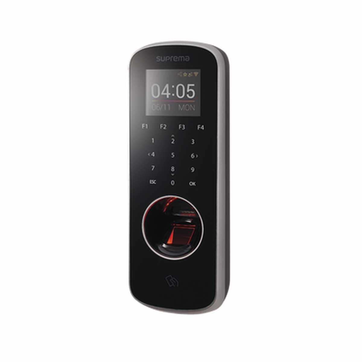 BioStation L2 Lector de Huella Delgado con Teclado Touch y Lector 13.56 MHz MIFARE/ NFC /DESFire/DESFire EV1/ Felica