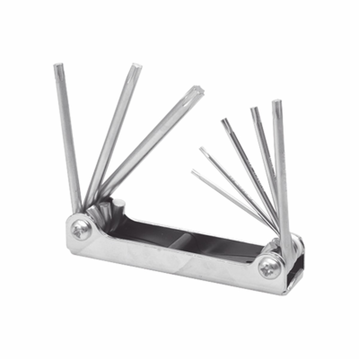 Juego de 8 Llaves Hexagonales Torx Tipo Navaja, Estuche Metlico.