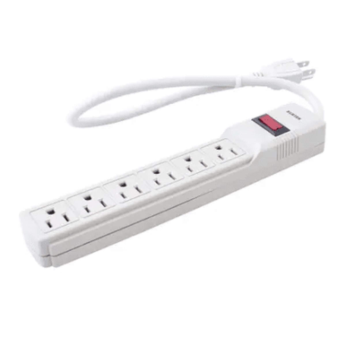 Multicontacto con Supresor de Picos 270 Joules, Voltaje de Entrada: 127 Vca NEMA 5-15P, Con 6 Salidas NEMA 5-15R.
