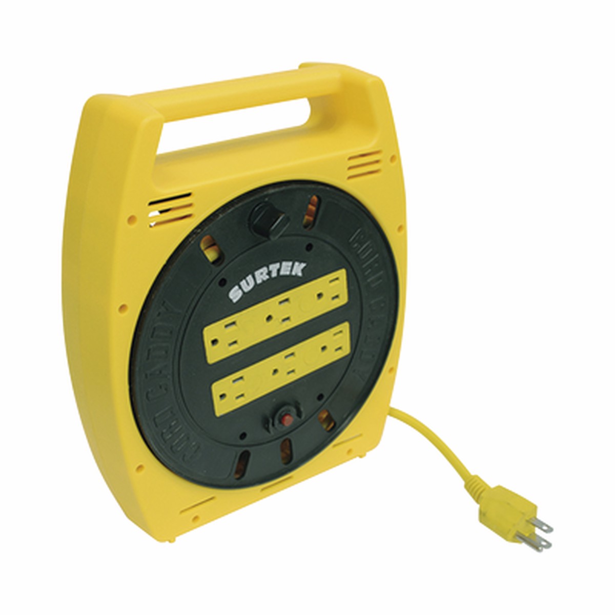 Multicontacto Elctrico Tipo Carrete con 6 Contactos y 6 metros de Extensin / 127 V CA 10 A Mximo.