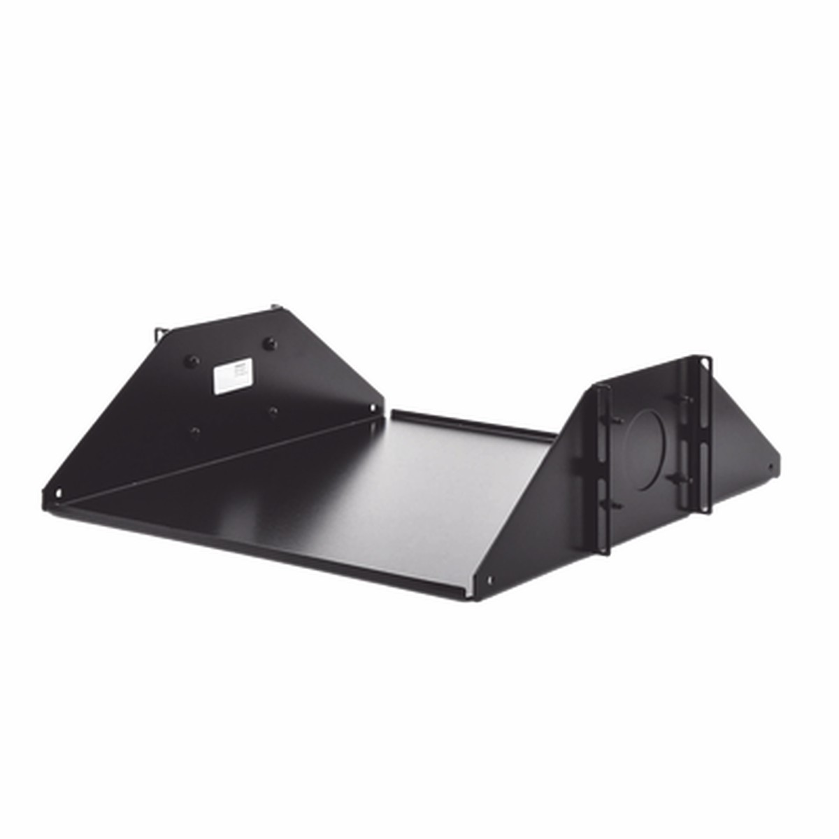 Charola Doble Para Soportar Equipo en Racks de 432 mm de Profundidad, de 19in, 3UR, Color Negro