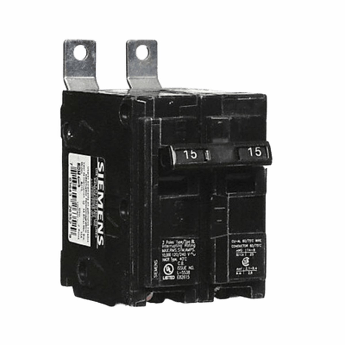 Interruptor Automtico Atornillable Tipo Bl 2 Polos, 15 Amp.