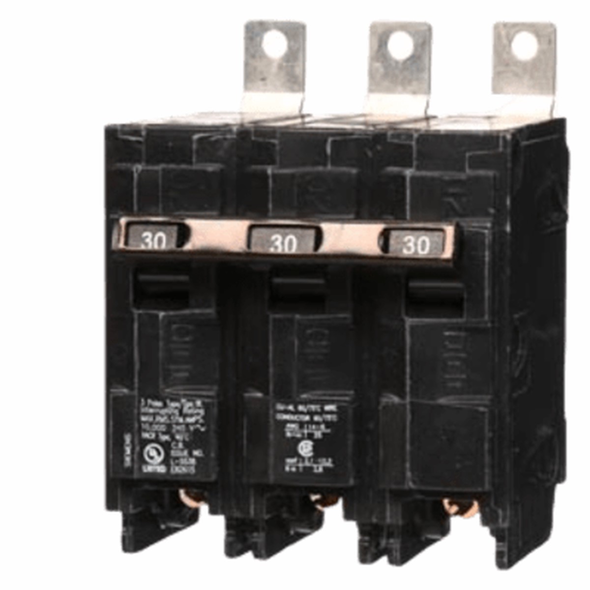 Interruptor Automtico Atornillable Tipo Bl 3 Polos, 30 Amp.