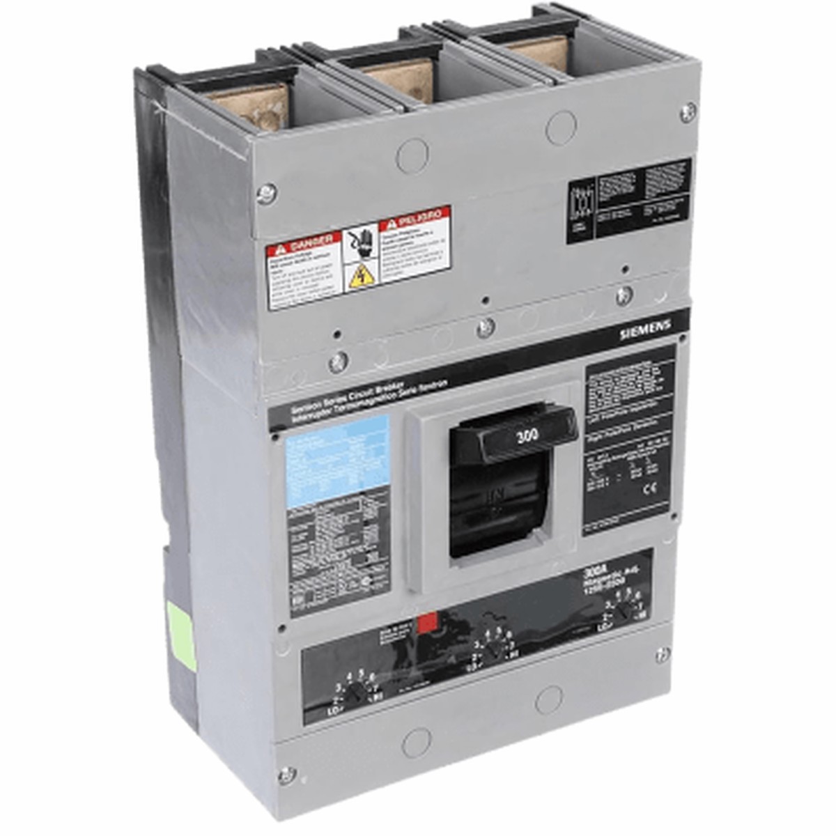 Interruptor Termomagntico 600V 3X300A, Sin zapatas principales.