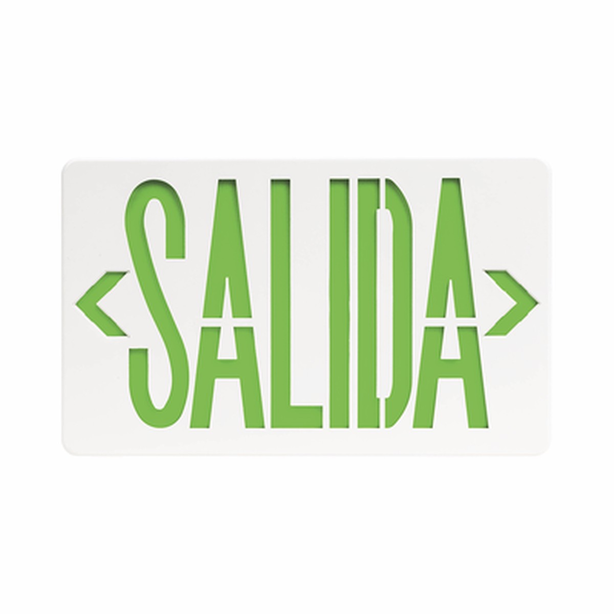 Letrero LED DUAL de SALIDA Universal con alto brillo/uso en pared, lateral o techo/Batera de Respaldo Incluida.
