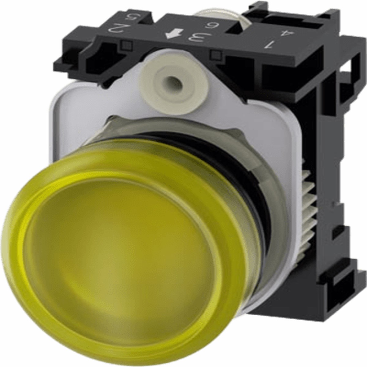 Lmpara de Sealizacin Plstica con LED Color Amarilla, 110VCA