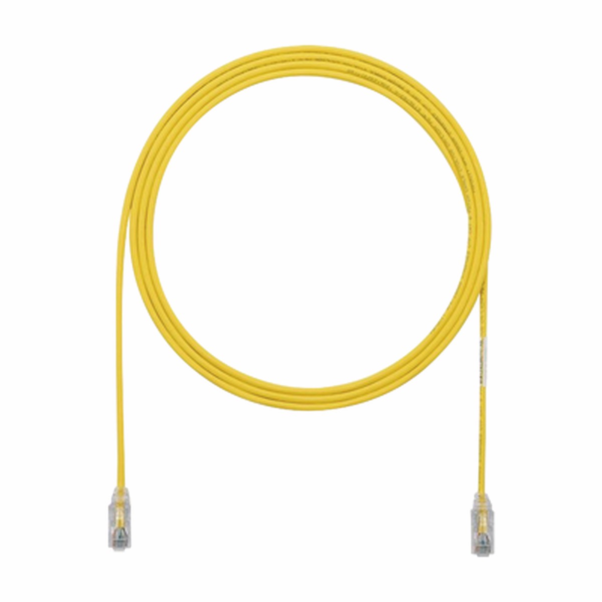 Cable de Parcheo TX6, UTP Cat6, Dimetro Reducido (28AWG), Color Amarillo, 3.05 Metros (10 Pies)