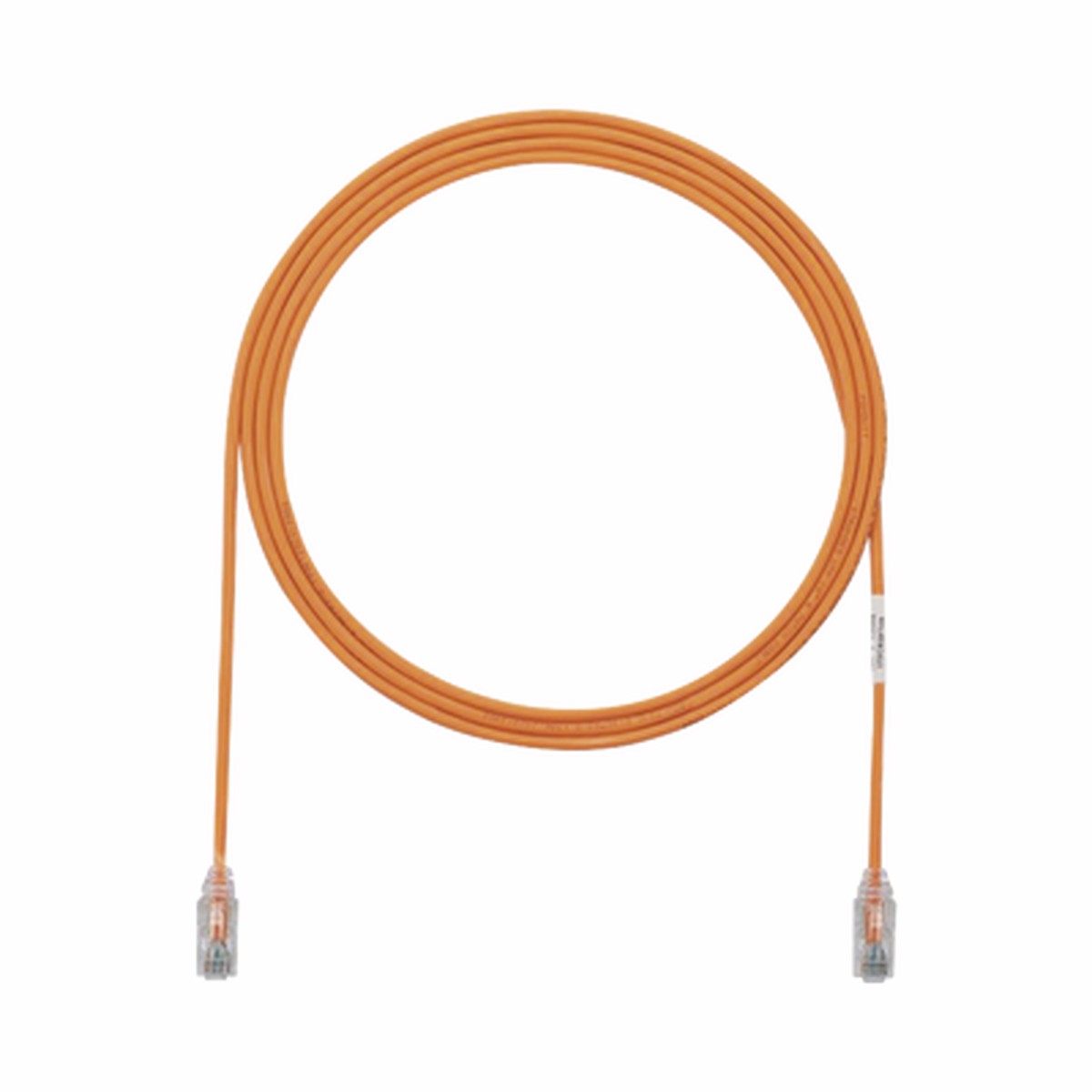 Cable de Parcheo TX6, UTP Cat6, Dimetro Reducido (28AWG), Color Naranja, 2.13 Metros (7 Pies)