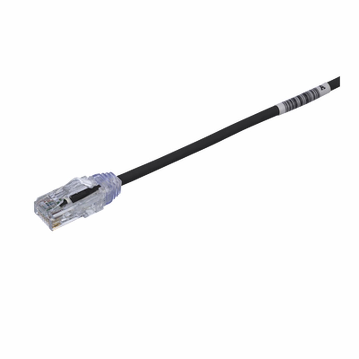 Cable de Parcheo TX6, UTP Cat6, Dimetro Reducido (28AWG), Color Negro, 0.5 Metros (1.64 Pies)