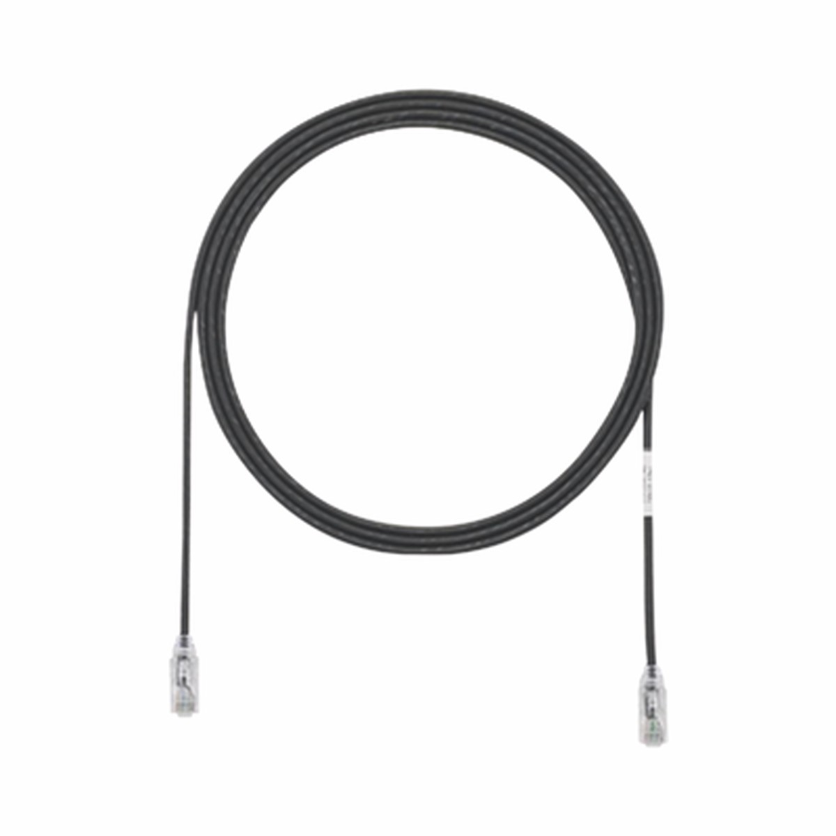 Cable de Parcheo TX6, UTP Cat6, Dimetro Reducido (28AWG), Color Negro, 2.44 Metros (8 Pies)