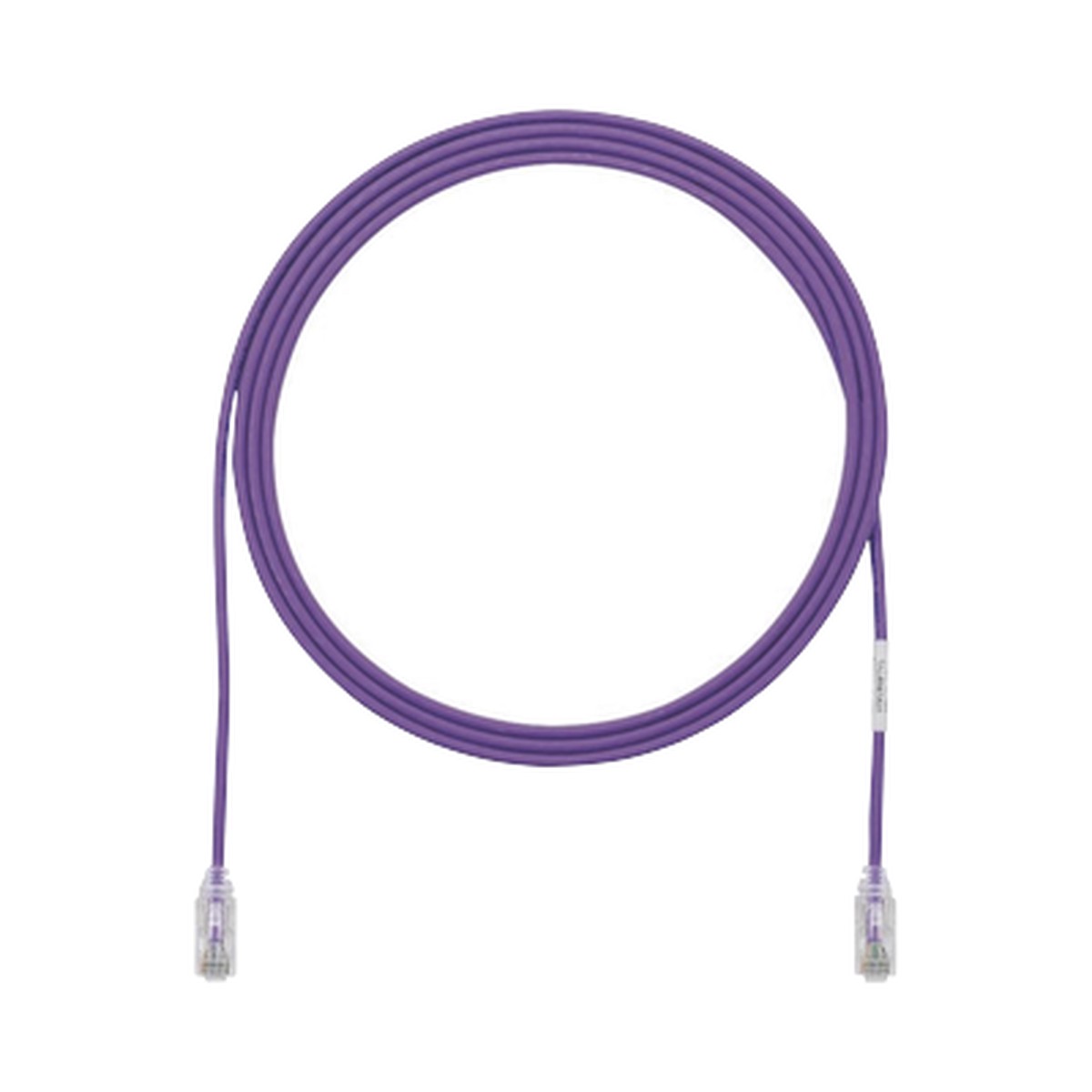 Cable de Parcheo TX6, UTP Cat6, Dimetro Reducido (28AWG), Color Violeta, 0.91 Metros (3 Pies)