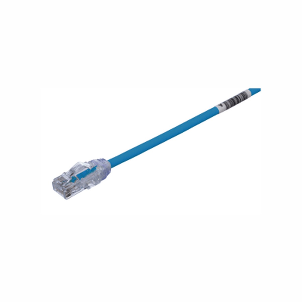 Cable de Parcheo UTP Cat6A, CM/LSZH, Dimetro Reducido (28AWG), Color Azul, 0.61 Metros (2 Pies)