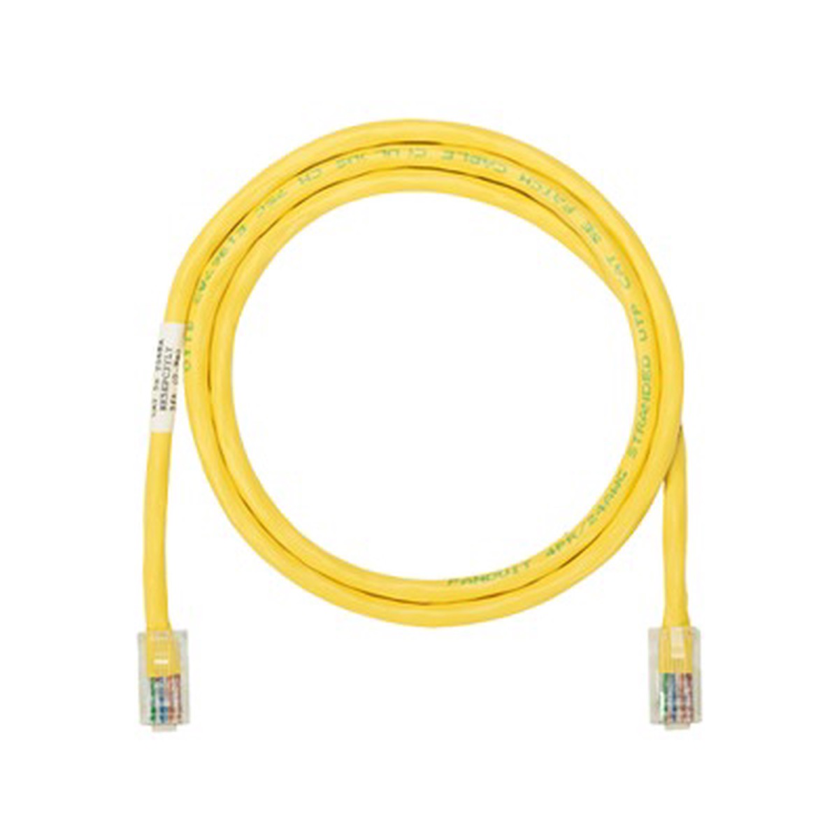 Cable de Parcheo UTP Categora 5e, con Plug Modular en Cada Extremo - 1 Metro (3.28 Pies) - Amarillo