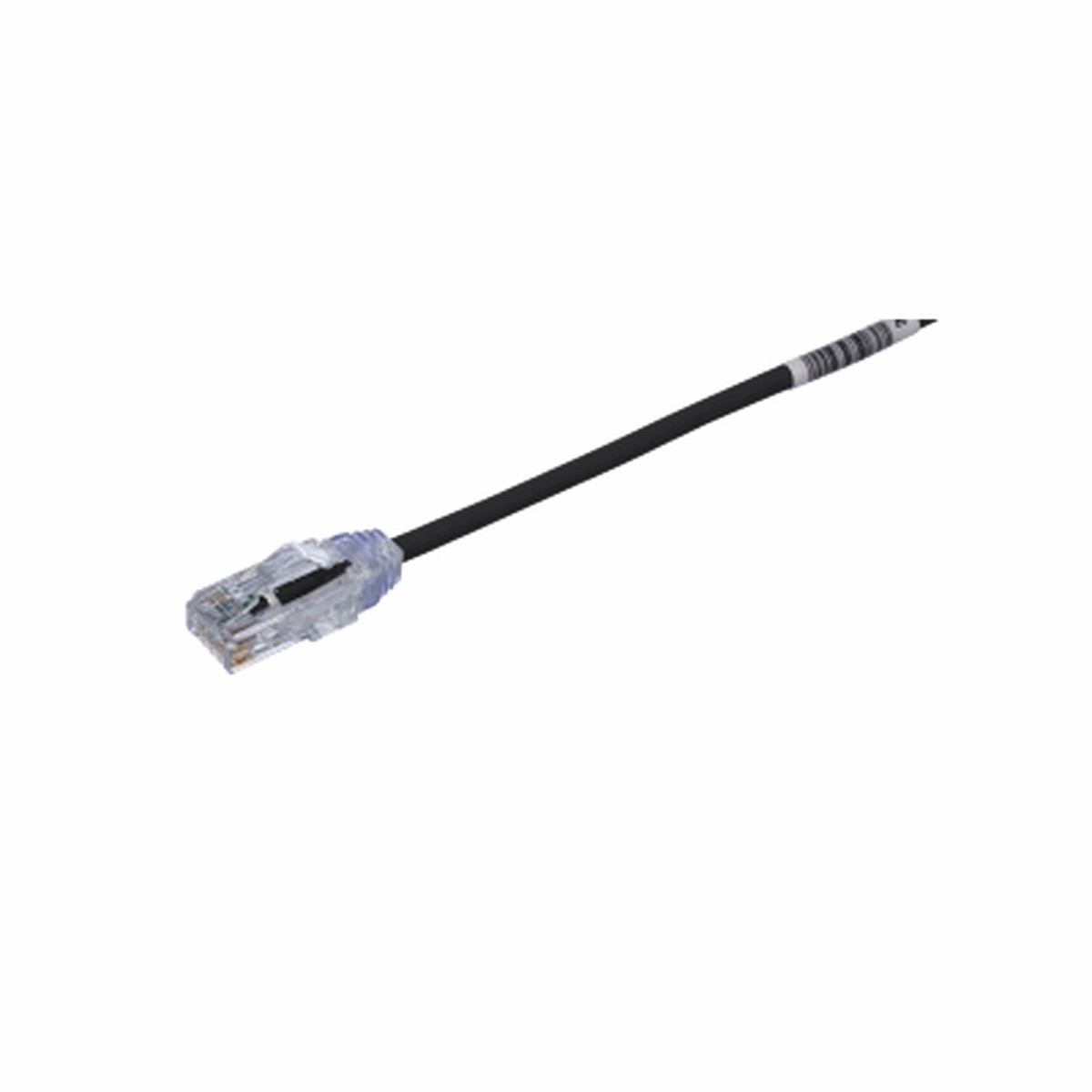 Cable de Parcheo TX6, UTP Cat6, Dimetro Reducido (28AWG), Color Negro, 20 cm (7.87 pulgadas)
