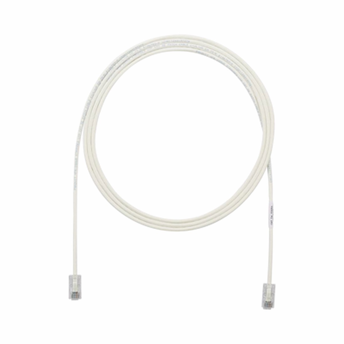 Cable de Parcheo UTP Cat6A, CM/LSZH, Dimetro Reducido (28AWG), Color Blanco Mate, 6.1 Metros (20 Pies)