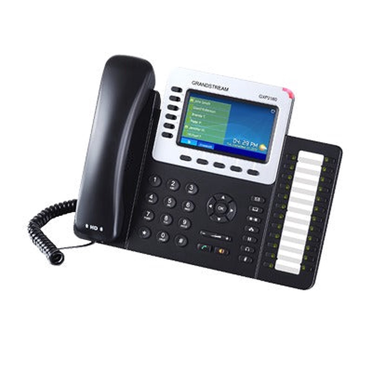 Telfono IP Empresarial de 6 Lneas con Pantalla a Color y Audio HD, PoE