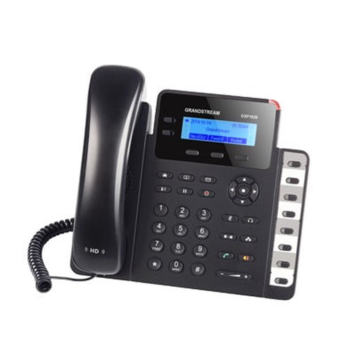 Telfono IP SMB de 2 lneas con 3 teclas de funcin, 8 teclas BLF y conferencia de 3 vas, PoE