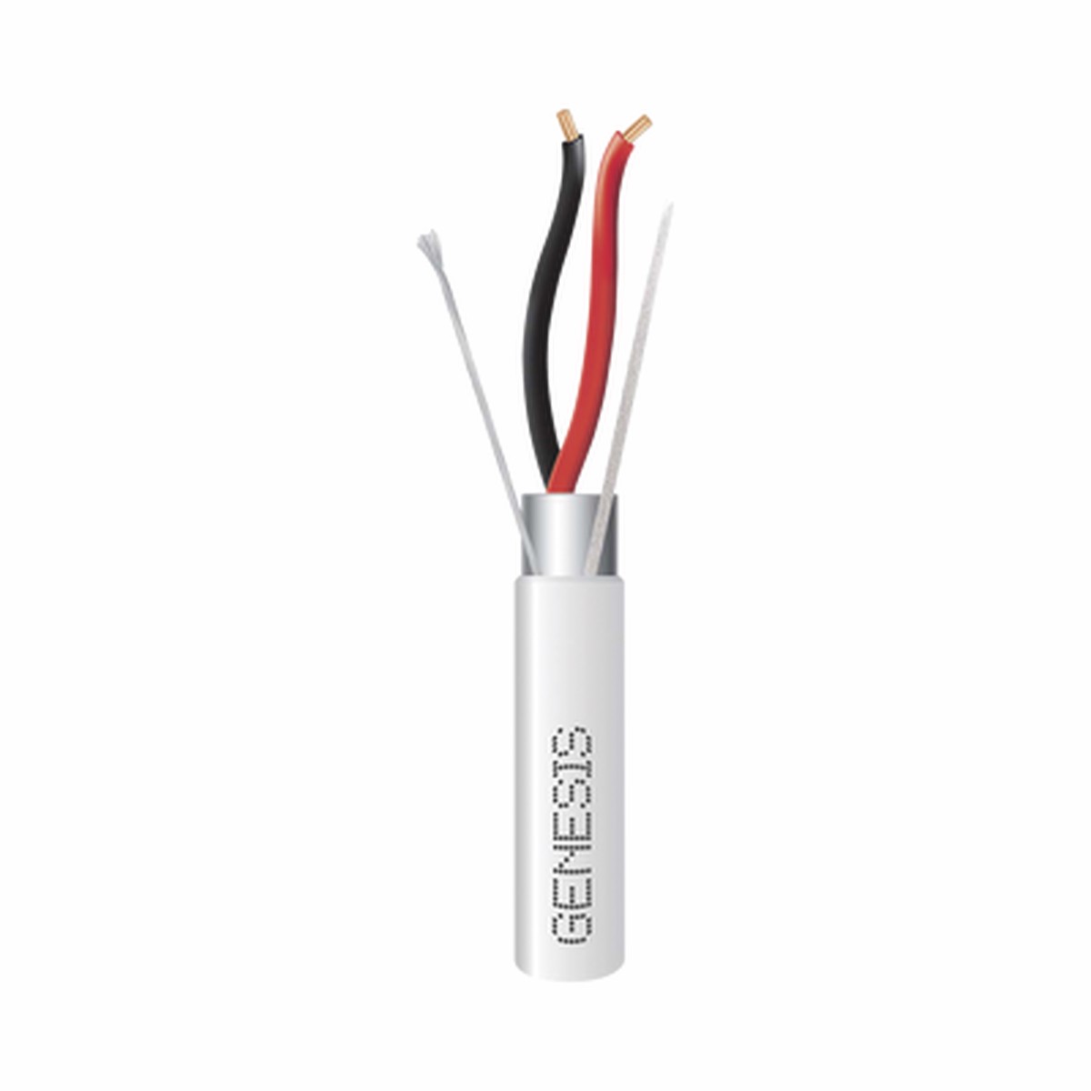 Carrete de 152 Metros (500 Pies) de Cable / 2 x 16 AWG / Blindado / Plenum / Color Blanco / Para Aplicaciones de Audio, Seguridad y Control