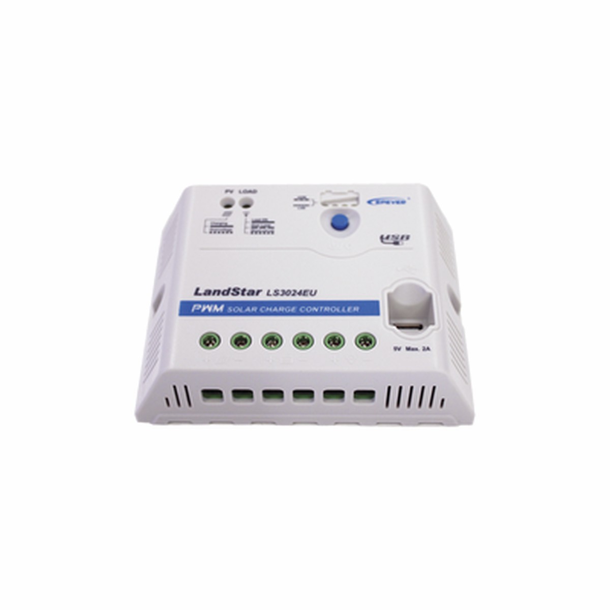 Controlador Solar PWM 12/24 V 30 A, Salida USB