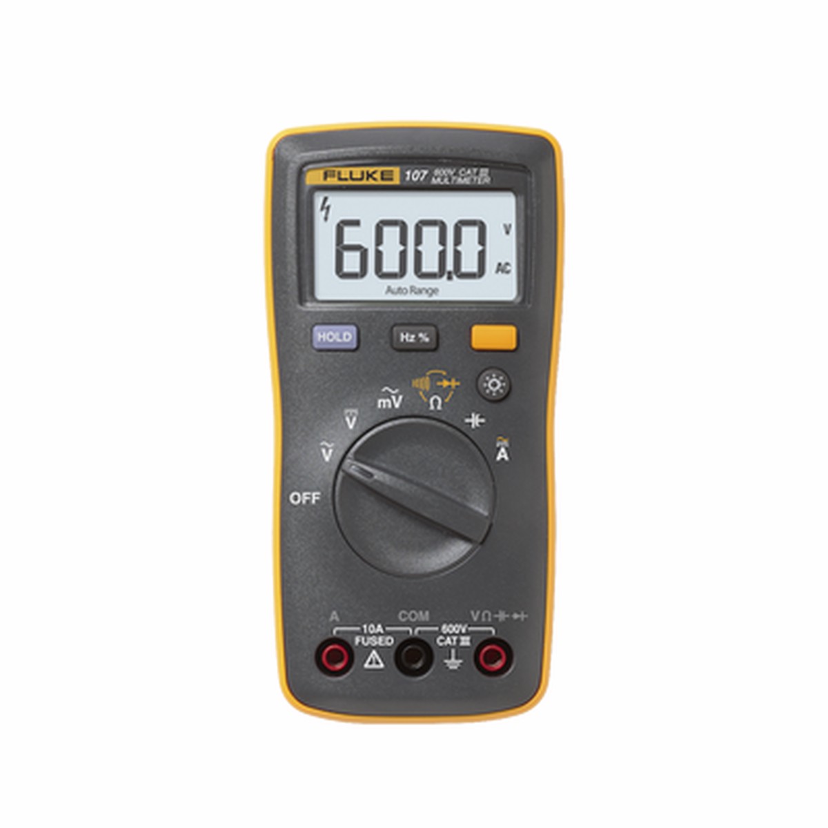 Multmetro Digital de Tamao Compacto, Para Medicin de Corriente y Tensin, Uso con Voltaje Mximo de 600 V, Pantalla LED Retroiluminada