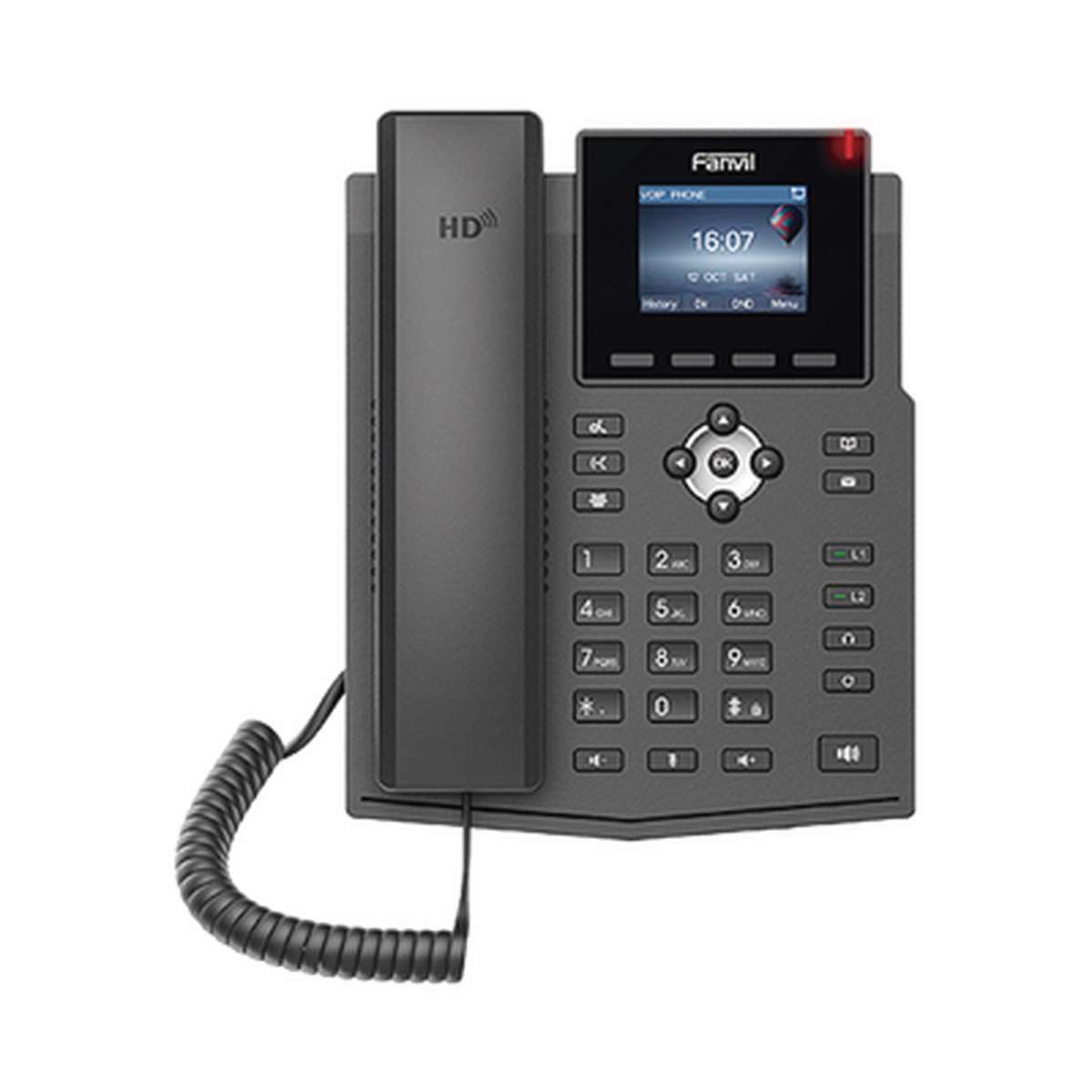 Telfono IP / 4 Lneas SIP / Pantalla LCD Color 2.4" / Audio HD G.722 y Opus / Conferencia 3 Vas / PoE 802.3af / OpenVPN / Soporte EHS