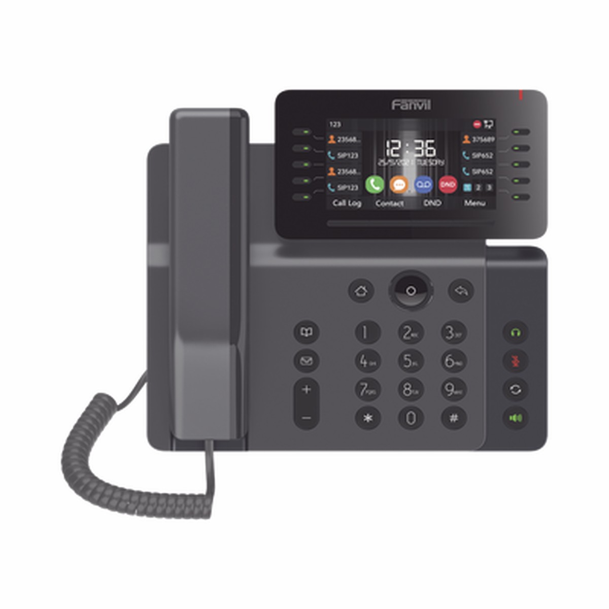 Telfono IP Empresarial Esencial WiFi / Bluetooth, 20 lneas SIP, pantalla a color 4.3" ajustable, PoE, puertos Gigabit, conferencia local de 6 vas.