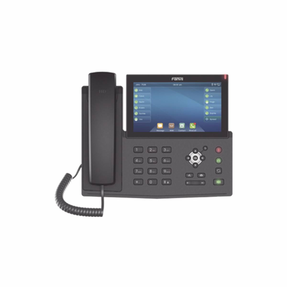 Telfono IP empresarial para 20 lineas SIP, pantalla tctil, Bluetooth integrado para diadema, PoE y hasta 127 botones DSS con doble puerto Gigabit, soporta recepcin de video