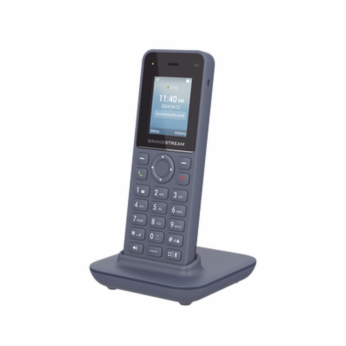 Telfono IP inalmbrico Wi-Fi, porttil, 2 lneas, 2 cuentas SIP, Voz HD, Bluetooth, Puerto USB tipo C
