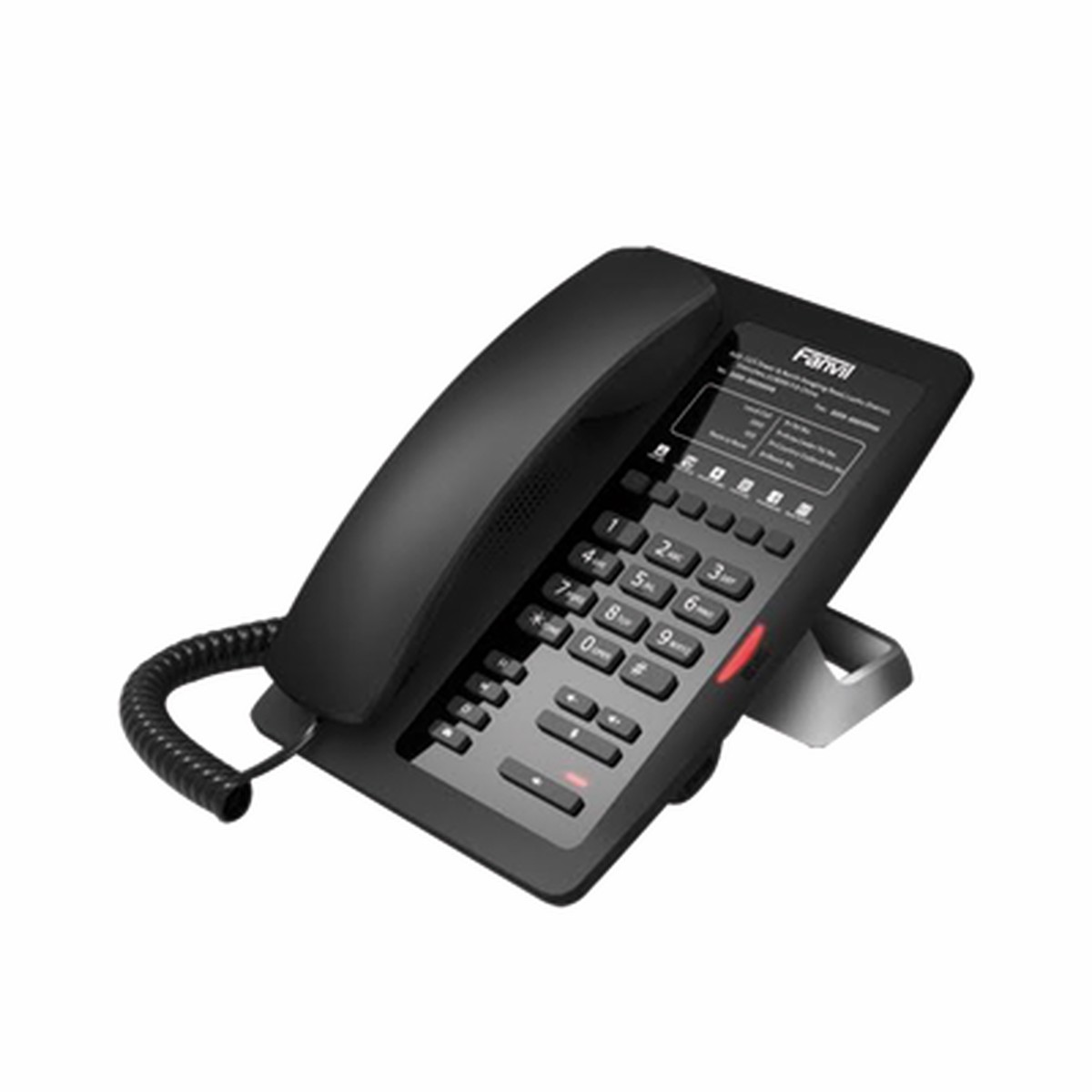 Telfono IP para Hotelera, Profesional con 6 Teclas Programables para Servicio Rpido (Hotline), Plantilla Personalizable con PoE