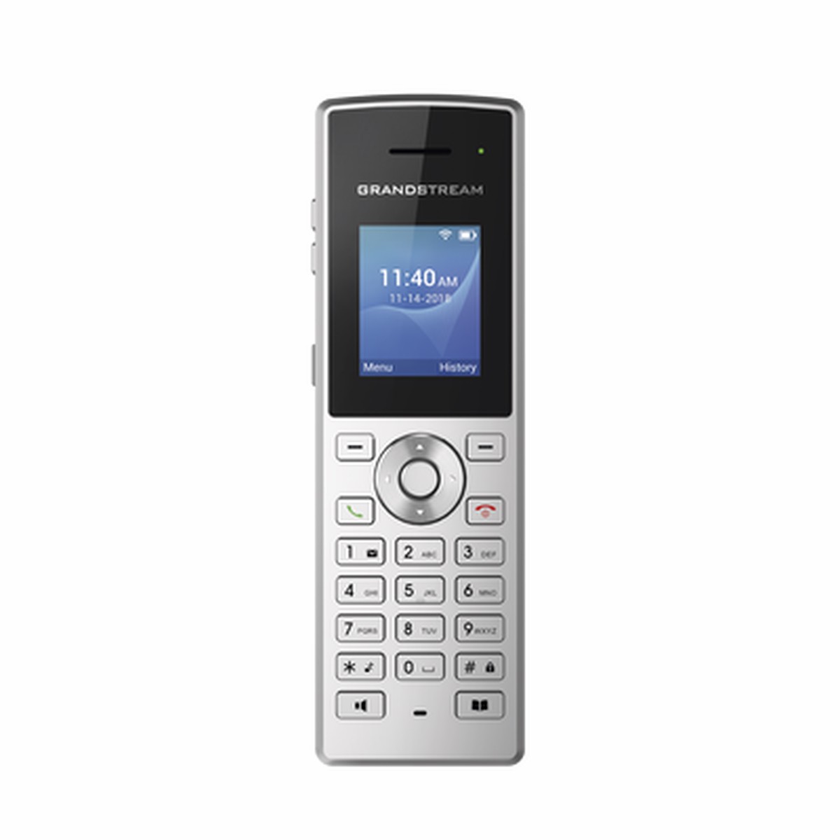 Telfono IP porttil con conexin a travs de Wi-Fi, 2 lneas, 2 cuentas SIP