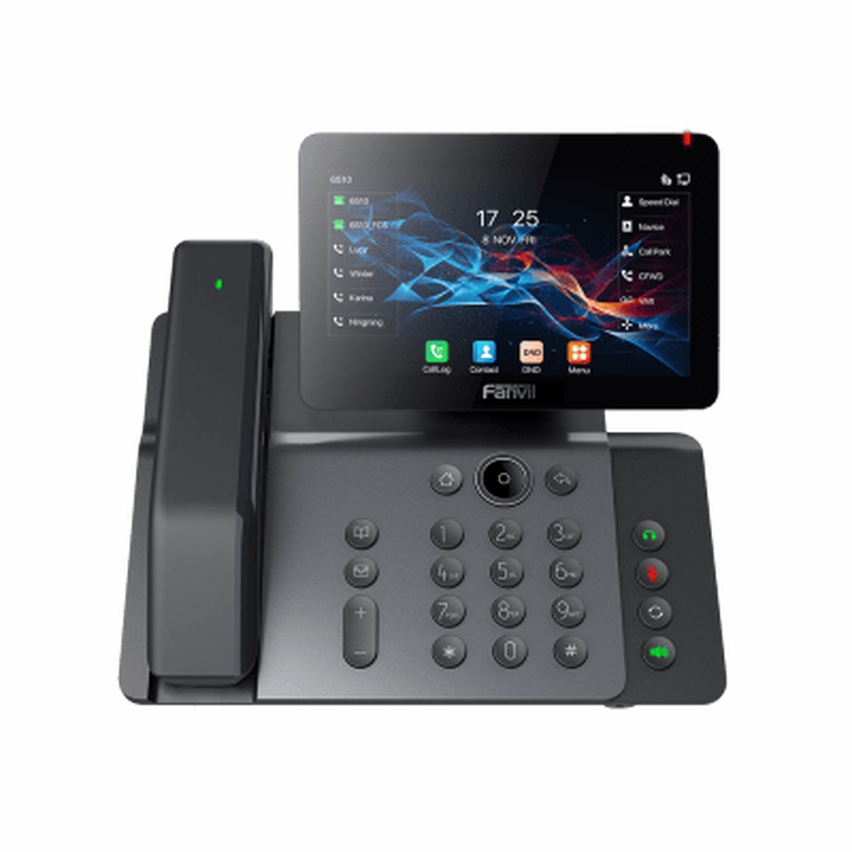 Telfono IP Wi-Fi, Handset Inalmbrico, Recepcin de Video, 20 Lneas SIP, Puertos Gigabit, PoE con Puerto USB, Bluetooth.