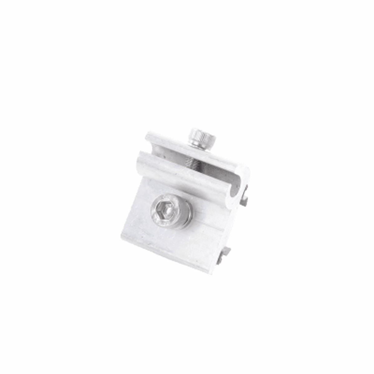 Conector para Conexin a Tierra Fsica de Montajes de Paneles Solares con Riel 5 y 8