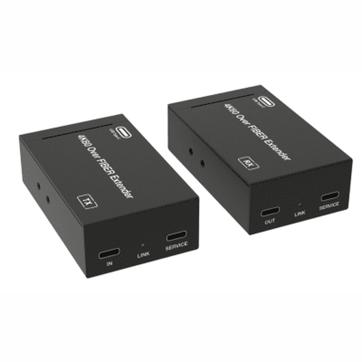 Extensor USB-C 4K60 sobre fibra nica hasta 10 km