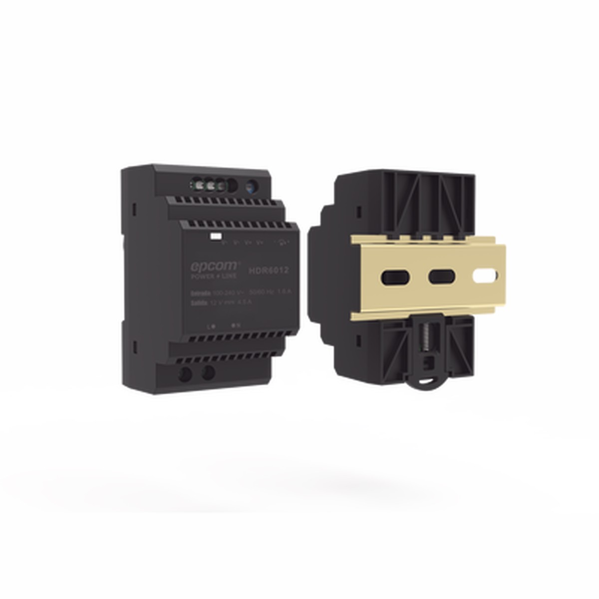 Fuente de Poder Industrial Entrada: 100-240 Vca / Salida: 15 Vcc/ 4 A/ 60 W/ Riel Din