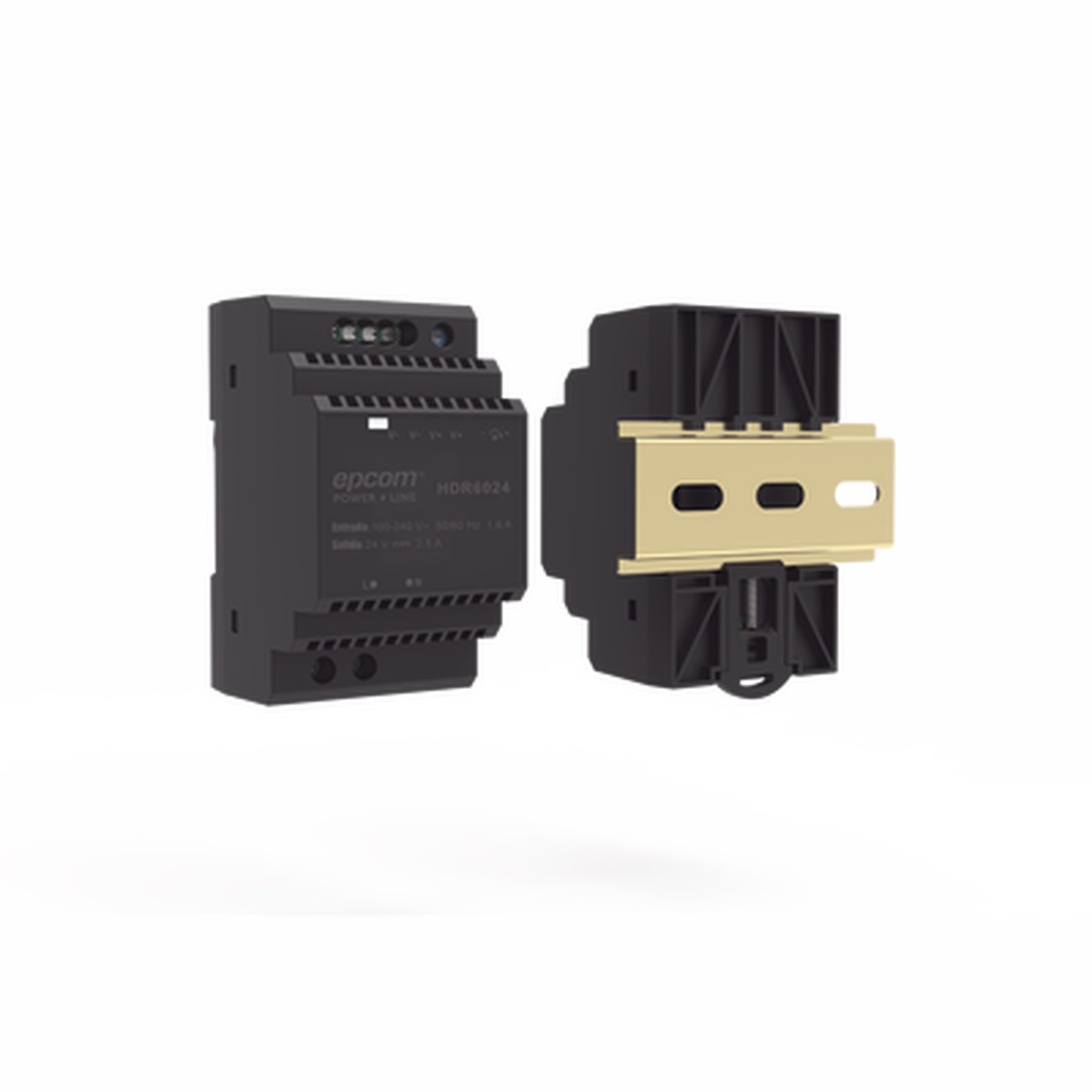 Fuente de Poder Industrial Entrada: 100-240 Vca / Salida: 24 Vcc/ 2.5 A/ 60 W/ Riel Din