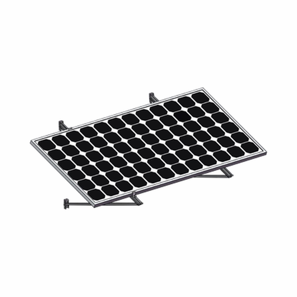 Montaje Para Mdulos Solares En Muro Con Espesor De 35-40mm, Riel 1400mm