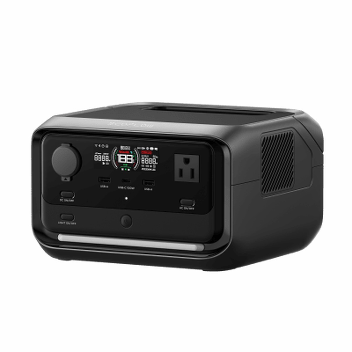 EcoFlow RIVER 3 Plus | Estacin de Energa Porttil 286Wh LFP | 600W AC (X-Boost 1200W) | USB-C 100W | Carga Solar 220W Max. | WiFi & Bluetooth