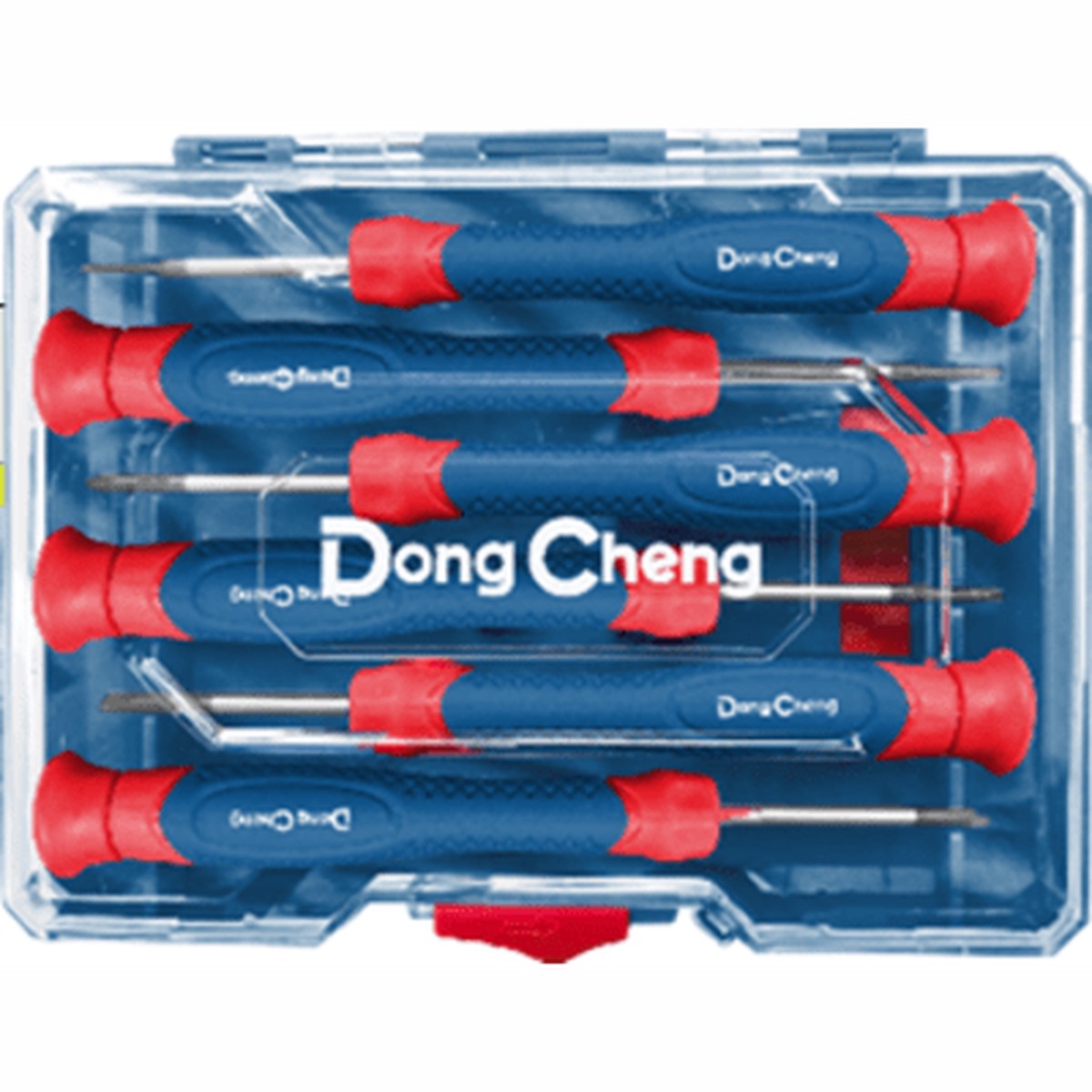 Juego de Desarmadores de Precisin 6 Piezas / Puntas Planas y Phillips / Mangos Ergonmicos Antideslizantes / Acero CR-V / Estuche Organizador