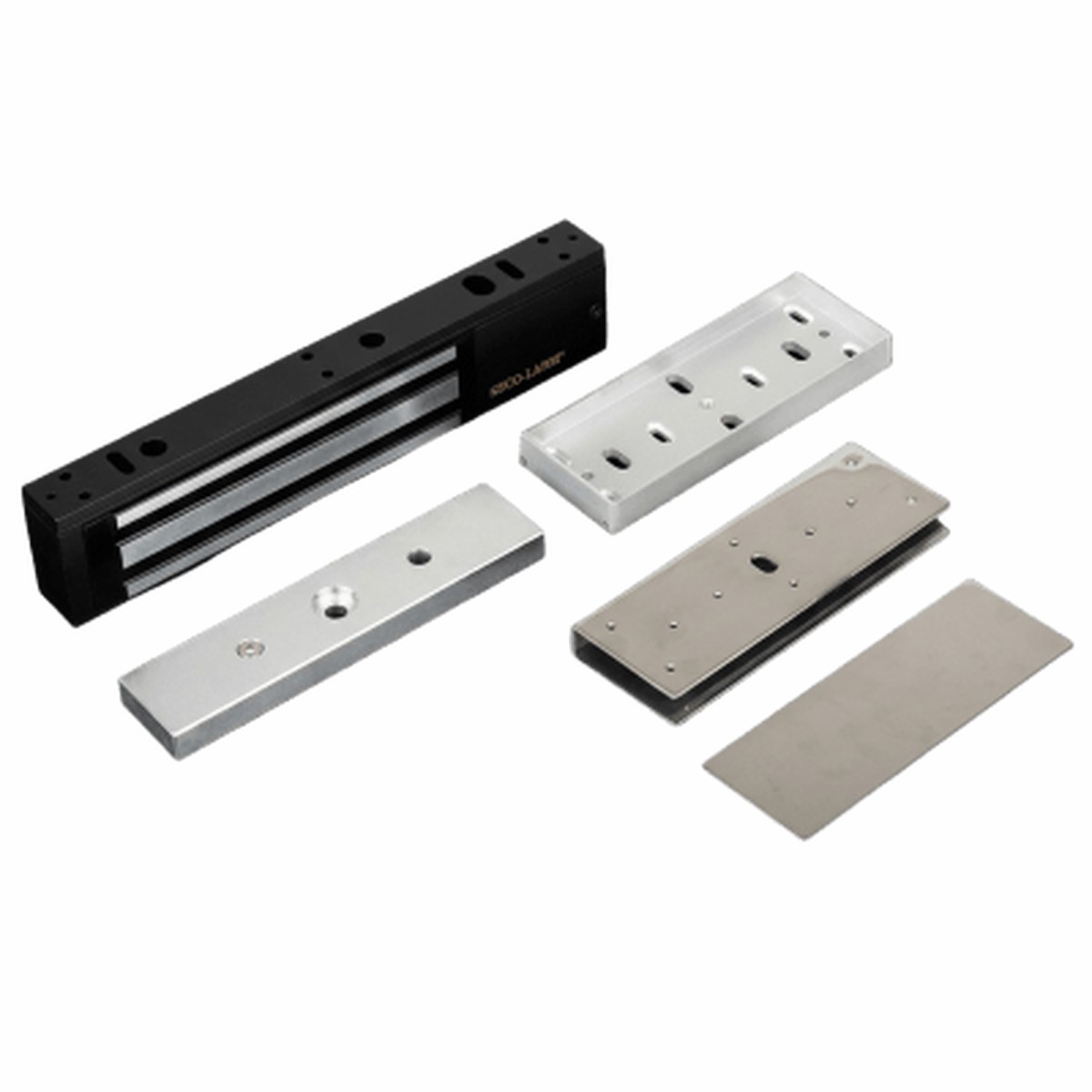 Kit Para Control de Acceso Incluye Chapa Magntica de 600 Lbs / Montaje En "U" Para Puerta de Cristal / Uso Interior / Certificacin UL / Color Negro / Diseo Elegante