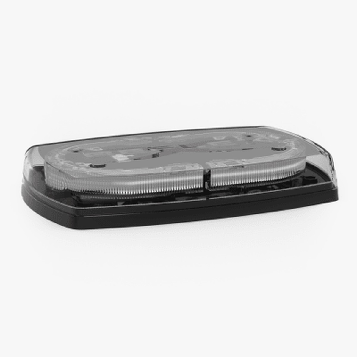 Mini torreta de 48 LED 10" mbar/Claro, Lente Transparente, Cableado