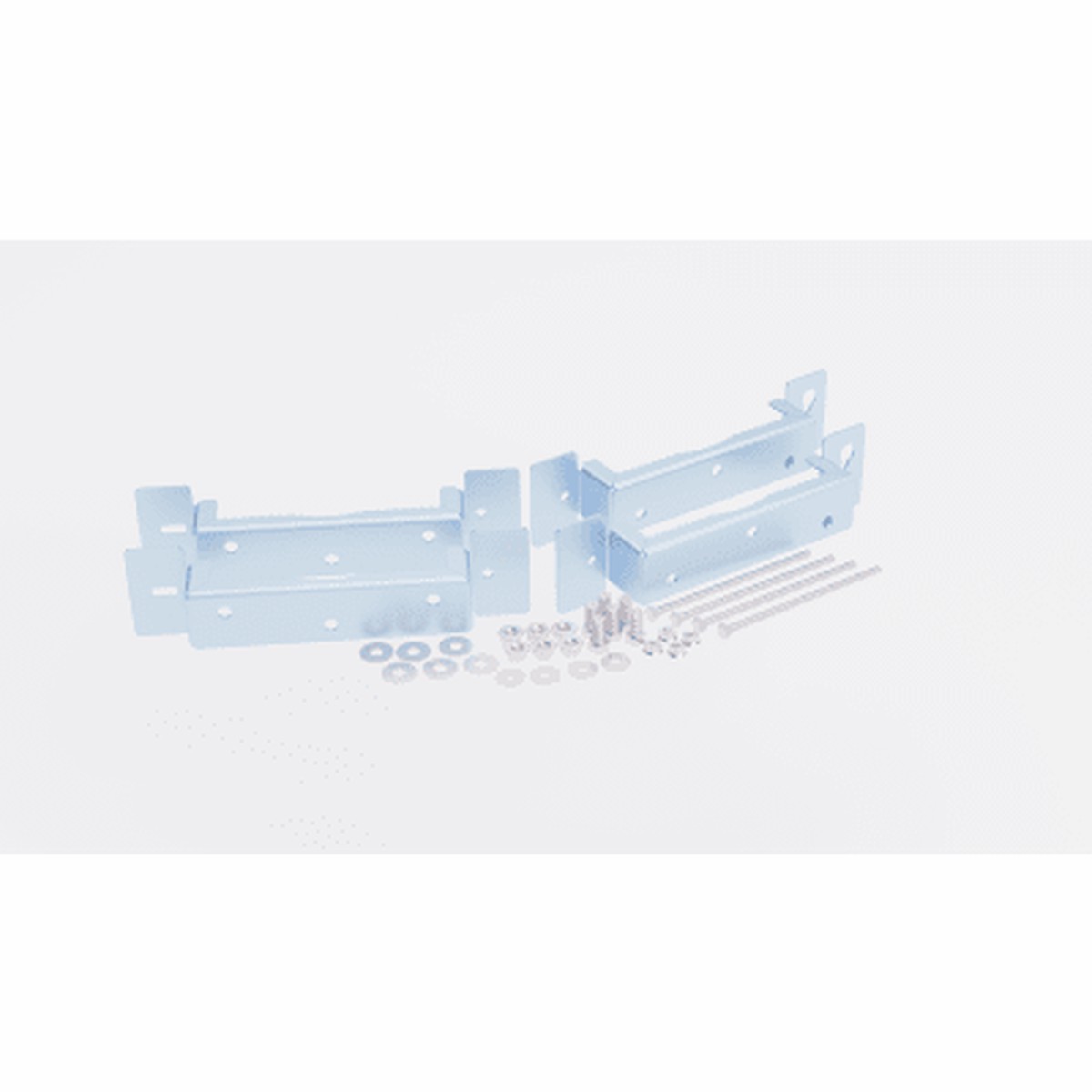 Montaje Galvanizado para Instalar en Poste Gabinetes con Iniciales GBP