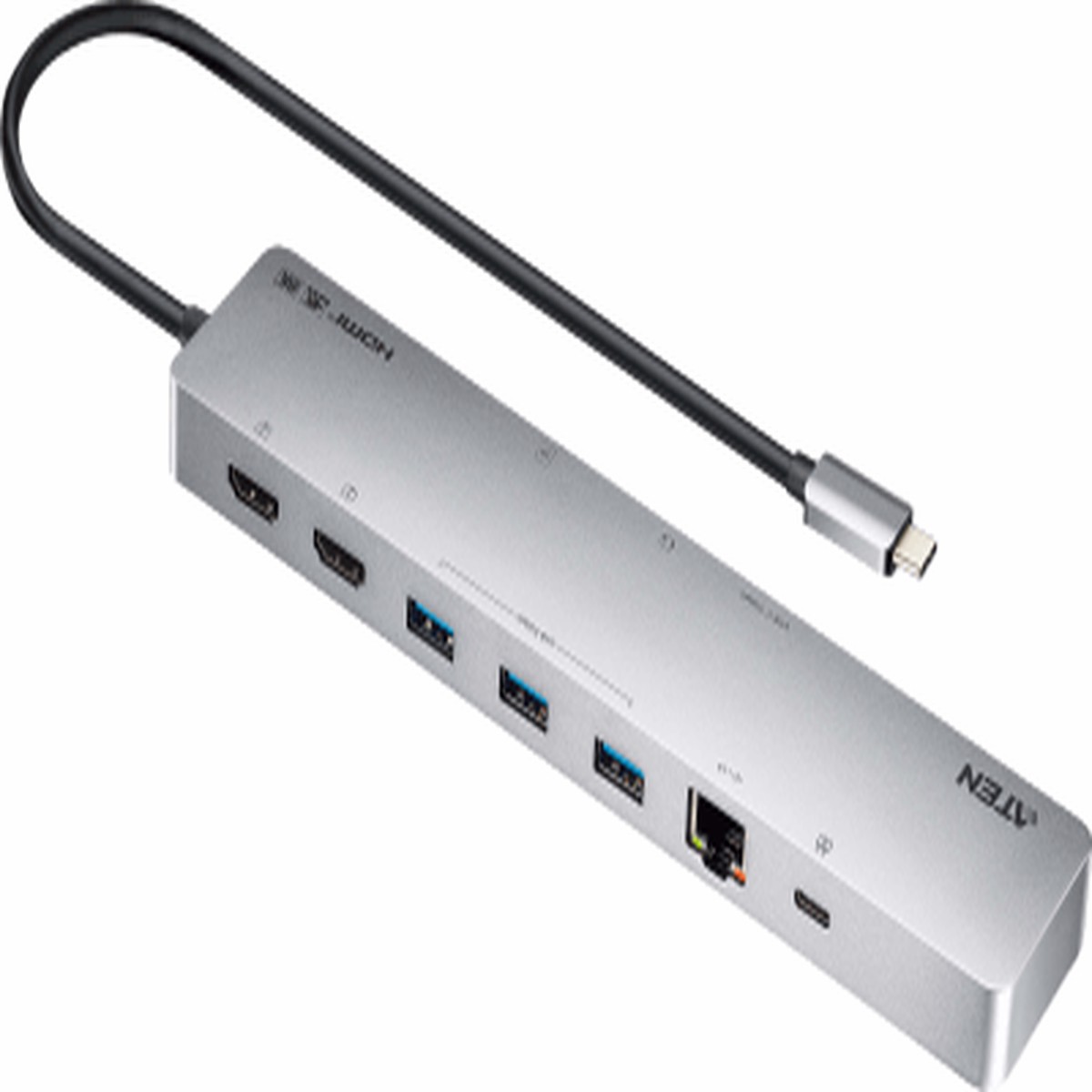Dock Multipuerto USB-C | 11 en 1 | 8K Single o Dual 4K | PD 100W | USB 3.2 Gen 1 | Ethernet Gigabit | SD MicroSD | Aluminio
