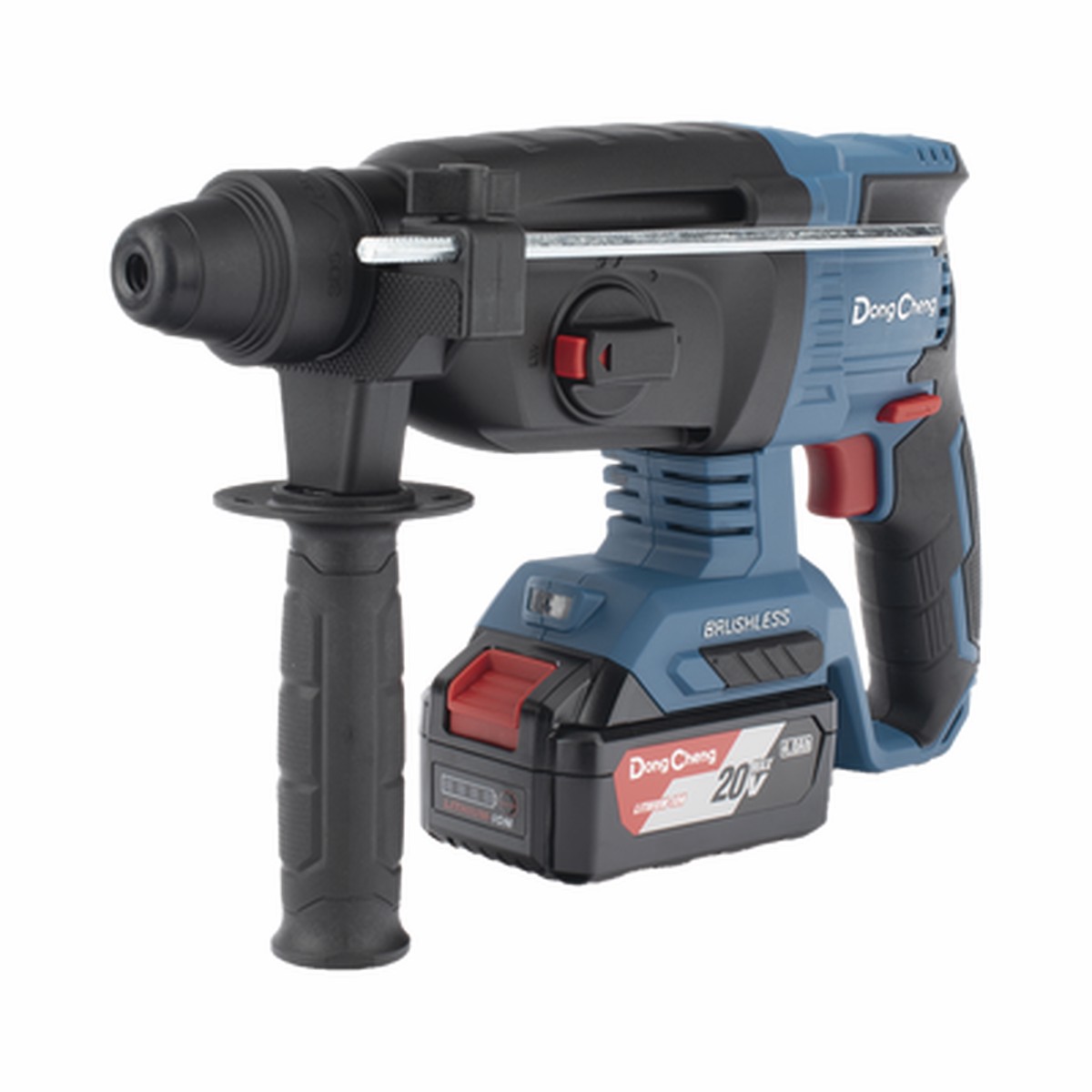Martillo Perforador Inalmbrico SDS-PLUS 20V / Motor Brushless / 3 Modos Taladro Percusin Demolicin / 2.7 J Energa de Impacto / 2 Bateras 4.0Ah con Cargador y Estuche