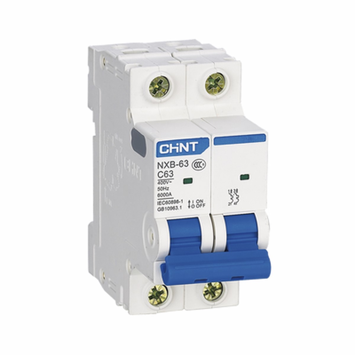 Pastilla para Riel Din, 2 Polos, 20 Amp, Vca:110/415v, 6kA, Catlogo: NXB632PC20.